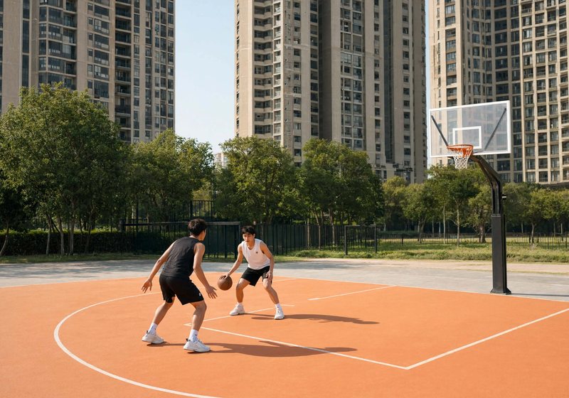 Basketball court at Nikoo Homes 9